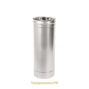 Труба термо, L=500 мм, нержавеющая сталь AISI 430/оцинк, толщина 0.5 мм, d=115 × 180 мм