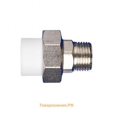 Муфта MeerPlast, 25 мм x 3/4" , наружная резьба, разъемная (американка)