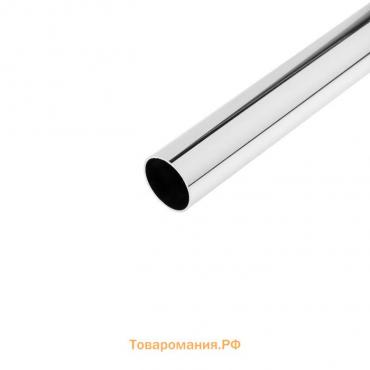 Труба PREMIUM d=25 мм, длина 3000 мм, толщина 1 мм, цвет хром