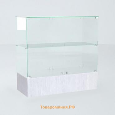 Прилавок П 106, 1020×450×990, ЛДСП, стекло, цвет белый