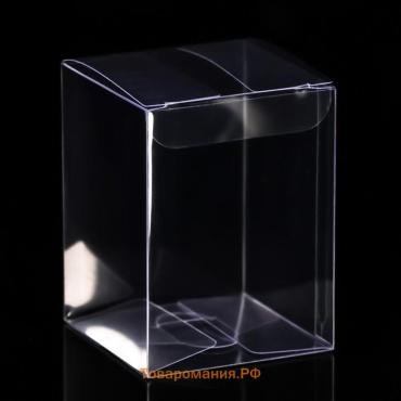 Складная коробка из PVC 6×6×8 см